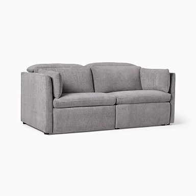 West elm deals shelter blue sofa