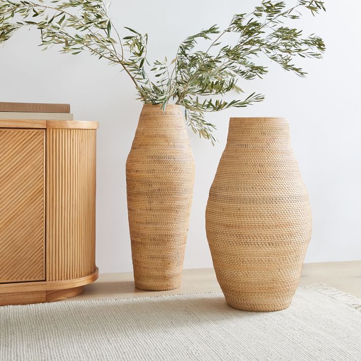 Modern Weave Floor Vases West Elm