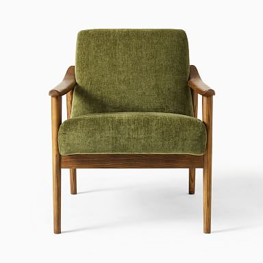 West elm deals green velvet chair