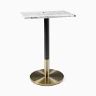 Orbit Bar Table - Faux Marble - Rectangle (Clearance)