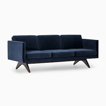 West elm store brooklyn leather sofa