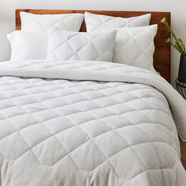 Open Box: Cotton Cloud Jersey Comforter & Shams | West Elm