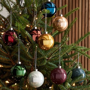 Boxed glass shop christmas ornaments