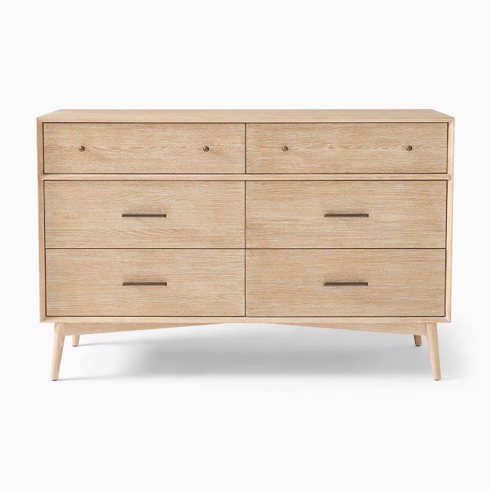 Mid Century 6-Drawer Dresser – Grain Wood Furniture