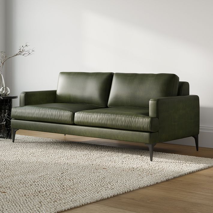 Andes Leather Sofa (76.5&quot;)