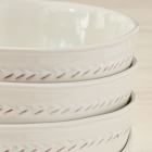 Herringbone-Rimmed Cereal Bowl Sets