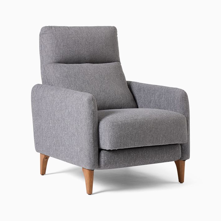 Elora fabric pushback online recliner