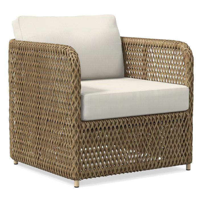 Coastal Outdoor Petite Lounge Chair Cushion Covers West Elm