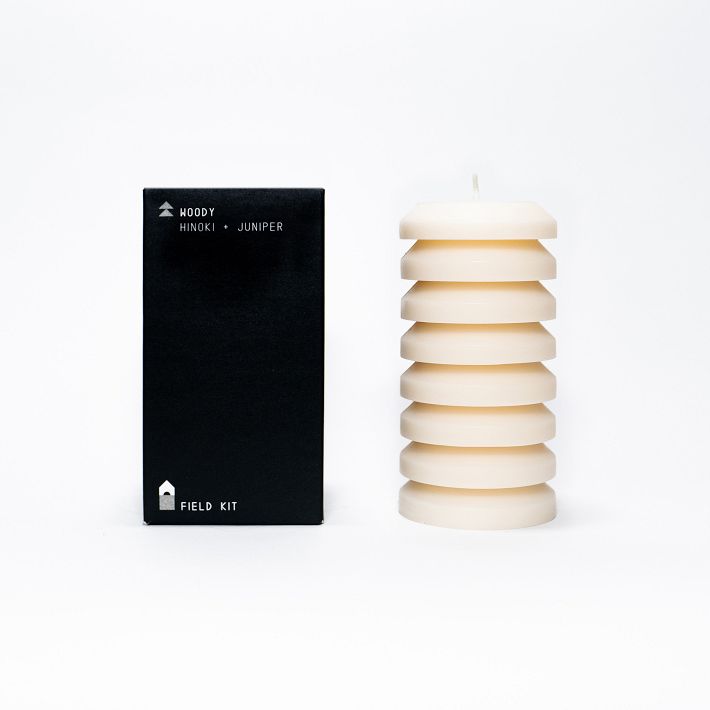 Field Kit - Woody Pillar Candle