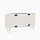 Modernist Wood &amp; Lacquer Shallow Media Console (48&quot;)