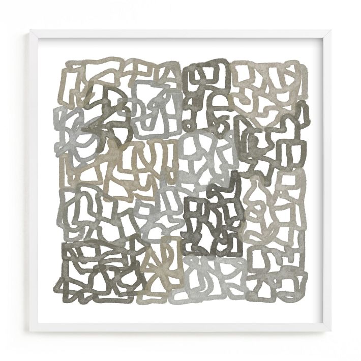 Earthy Abstract Framed Wall Art by Minted for West Elm