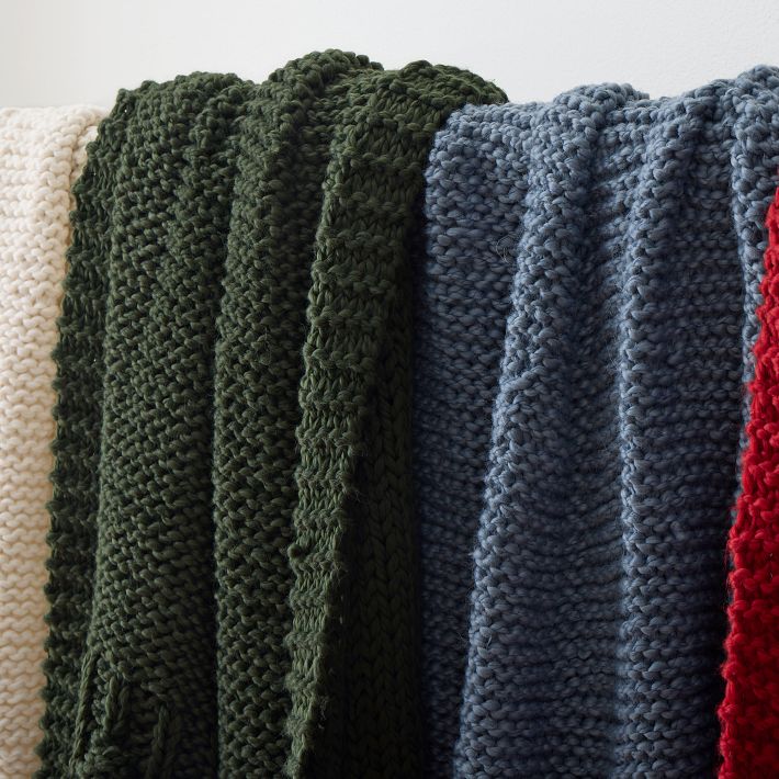 West elm discount chunky knit throw