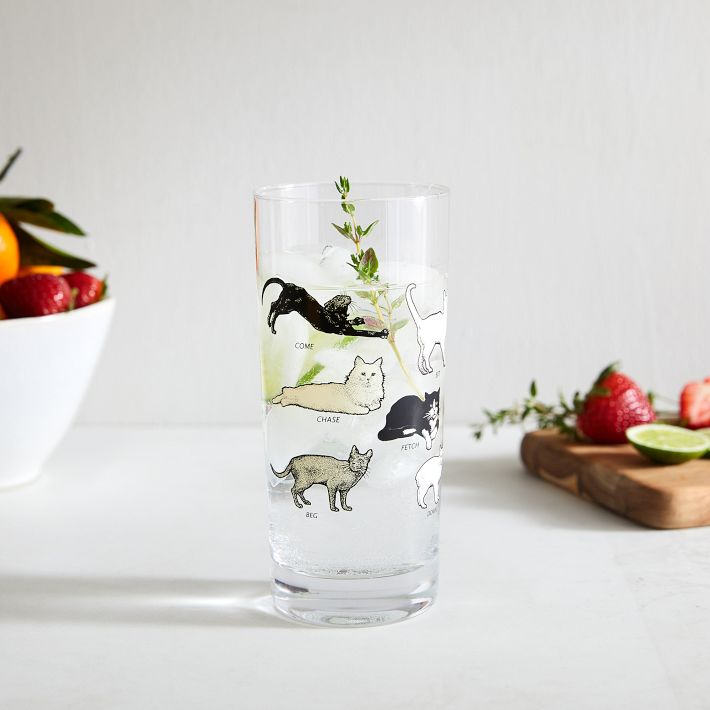 Fishs Eddy Cat Glass West Elm