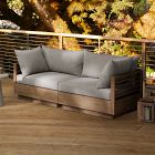Santa Fe Slatted Outdoor 2-Piece Modular Sofa (72&quot;)