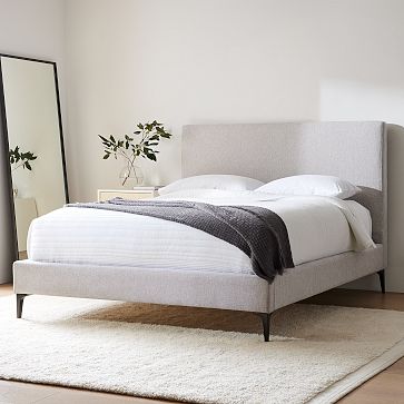 Emmett Nontufted Bed - Metal Legs | West Elm