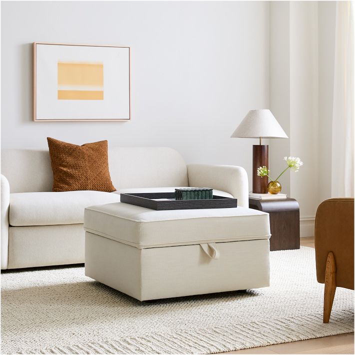 Harris Storage Ottoman West Elm
