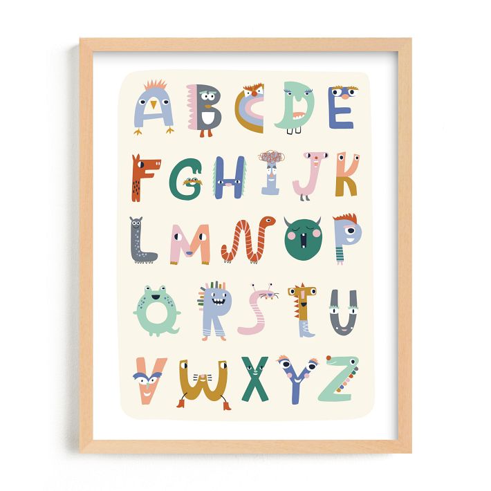 ABC Buddies Framed Wall Art By Minted for West Elm Kids