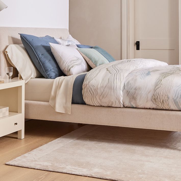 West elm store queen bed