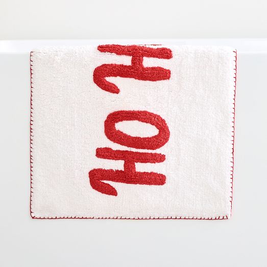 Ho Ho Ho Tufted Bath Mat West Elm