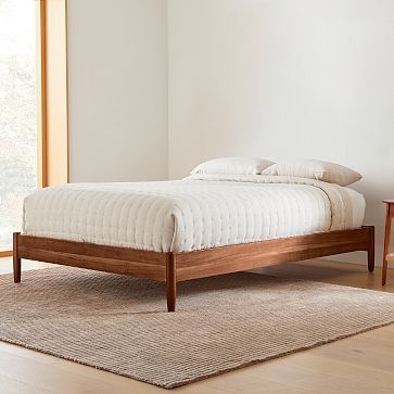 West elm deals wood bed frame