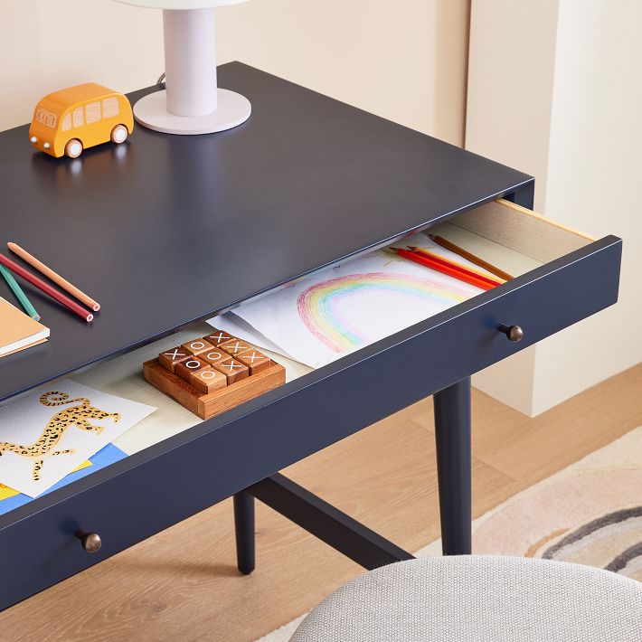 Mid 20th Century Lacquered Green Writing Desk