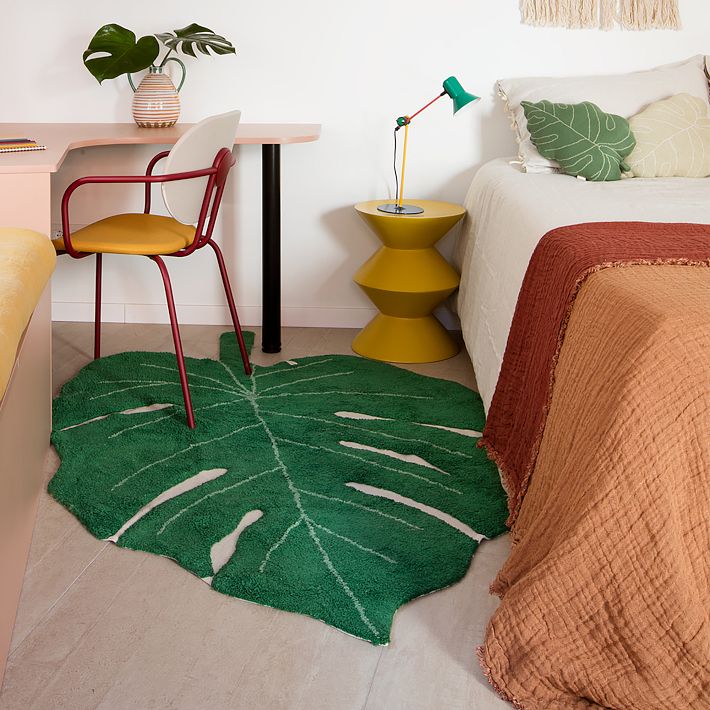 Lorena Canals Monstera Leaf Washable Rug | West Elm