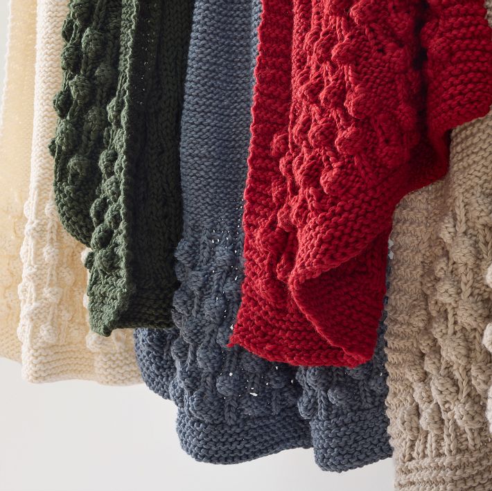 Chunky knit blanket west elm hot sale