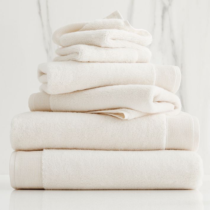 Plush Fibrosoft™ 8 Piece Towel Set (2 bath, 2 hand, 2 washcloths) - Ivory