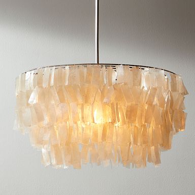 West elm outlet capiz chandelier