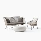 Huron Outdoor Sofa (72&quot;), Small Lounge Chair &amp; Pebble Coffee Table Set