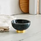 4&quot; Marble &amp; Brass Dip Bowls