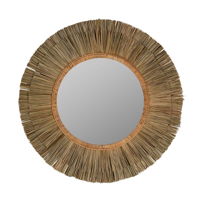 Sea Grass Round Wall Mirror - 34