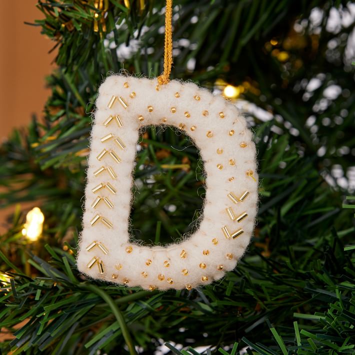 Letter a deals ornament