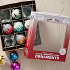 Shiny-Brite&#8482; Ice Capped Glass Ball Ornaments (Set of 9)