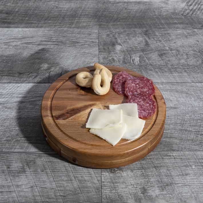 Acacia Wood Charcuterie Board &amp; Tool Set