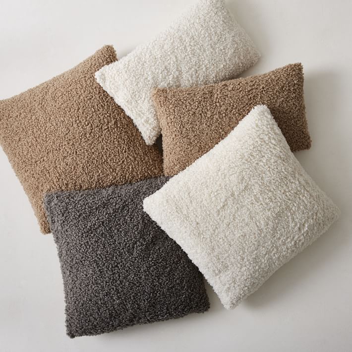 Cozy Faux Shearling Pillow Cover