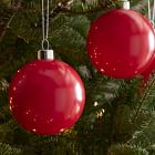 Red Glass Boxed Ornaments - Red (Set of 9)