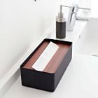 Yamazaki Wood-Topped Tissue Box Cover