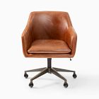 Helvetica Leather Swivel Office Chair