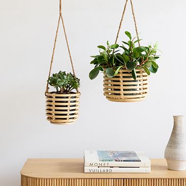Aofa Macrame Plant Hangers with Hooks, Indoor Handmade Cotton Rope