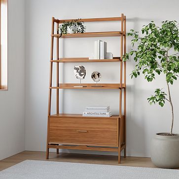 West elm store corner bookshelf