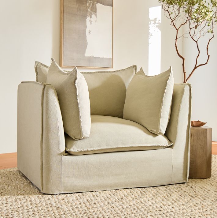 Bleecker DownFilled Slipcover Chair West Elm