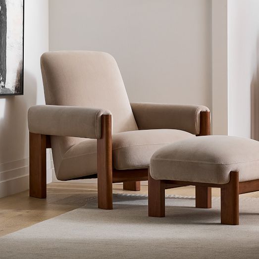 West elm deals chair ottoman