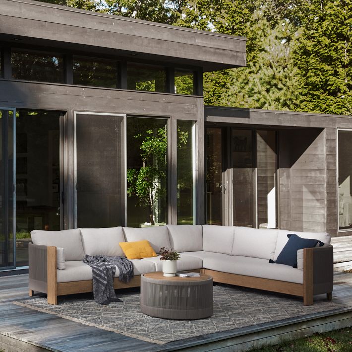 Build Your Own Porto Outdoor Sectional West Elm