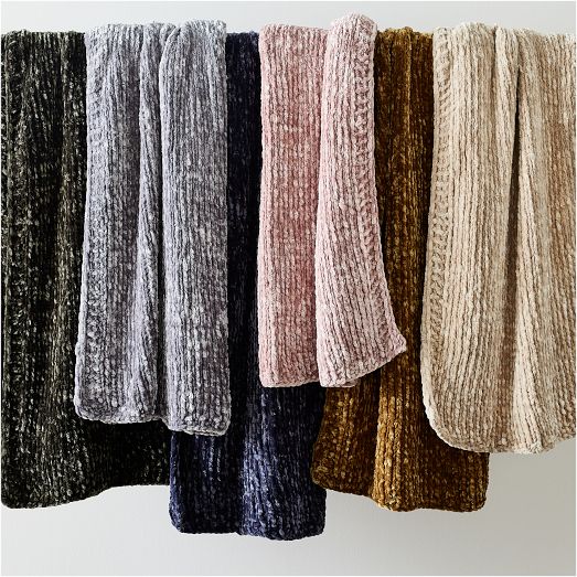 West elm best sale luxe chenille throw