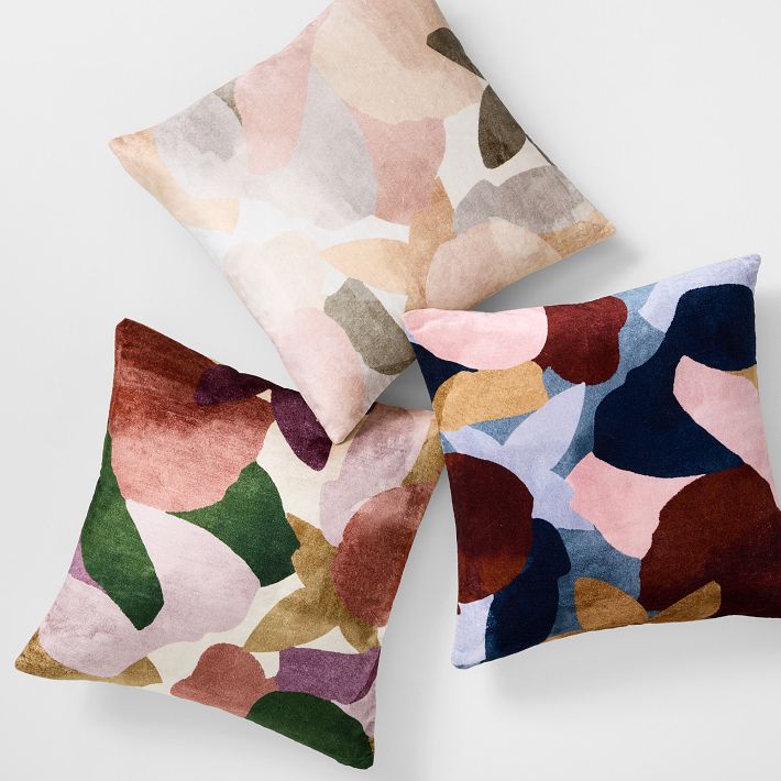 Modern Abstract Floral Pillow Cover