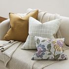 Corded Windowpane Pillow Cover