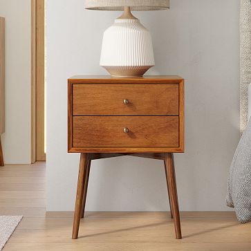 Mid century nightstand deals pebble