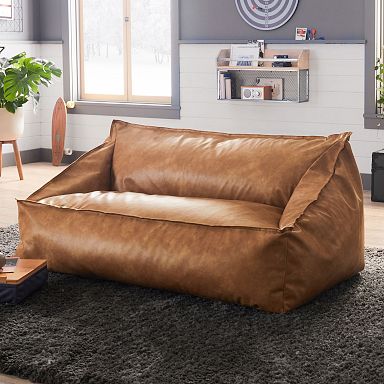 Leather sofa for best sale kids