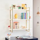 Gold Polished 3-Tier Shelf (32&quot;)